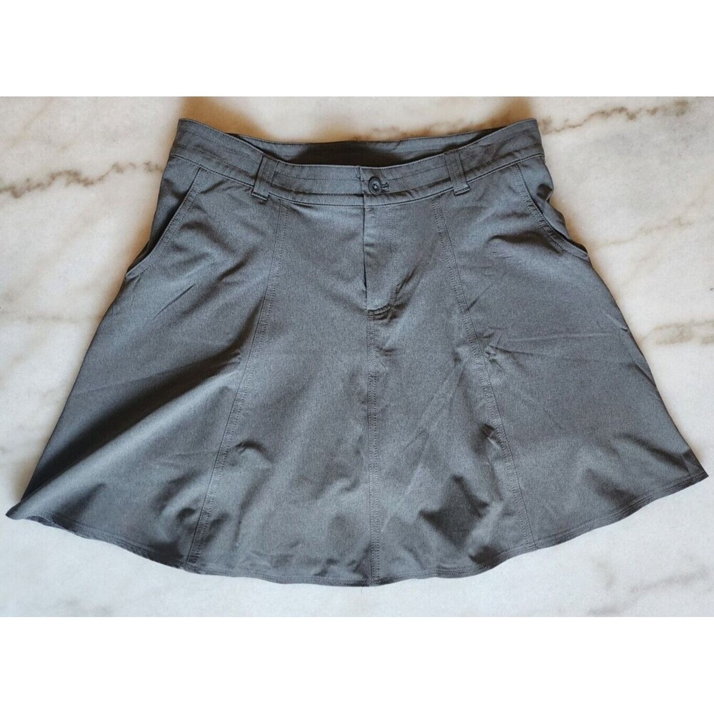 Eddie Bauer Womens Size 10 Grey Lined Short Skirt Tennis Golf with Pockets